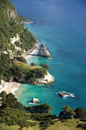 Cathedral_Cove_Aerial_View